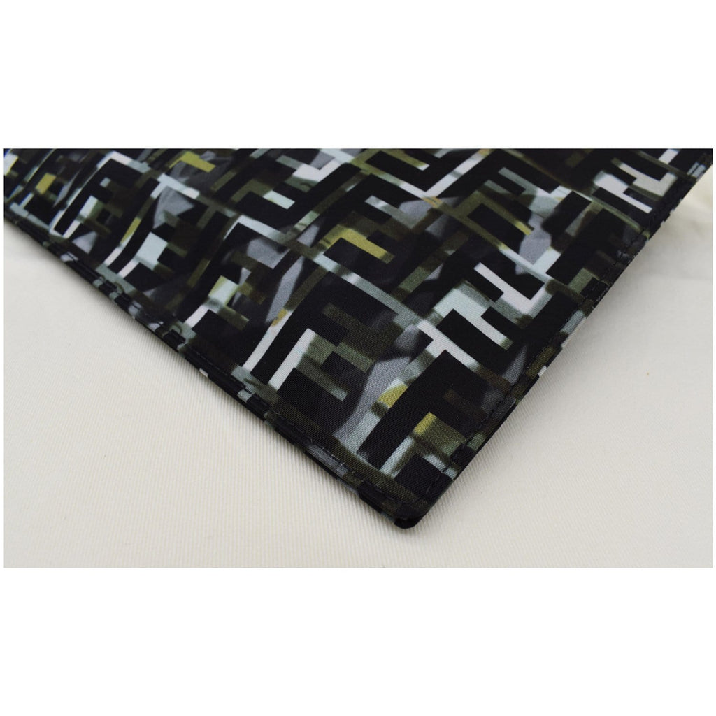 FENDI Camouflage FF Print Nylon Wristlet Pouch Multicolor