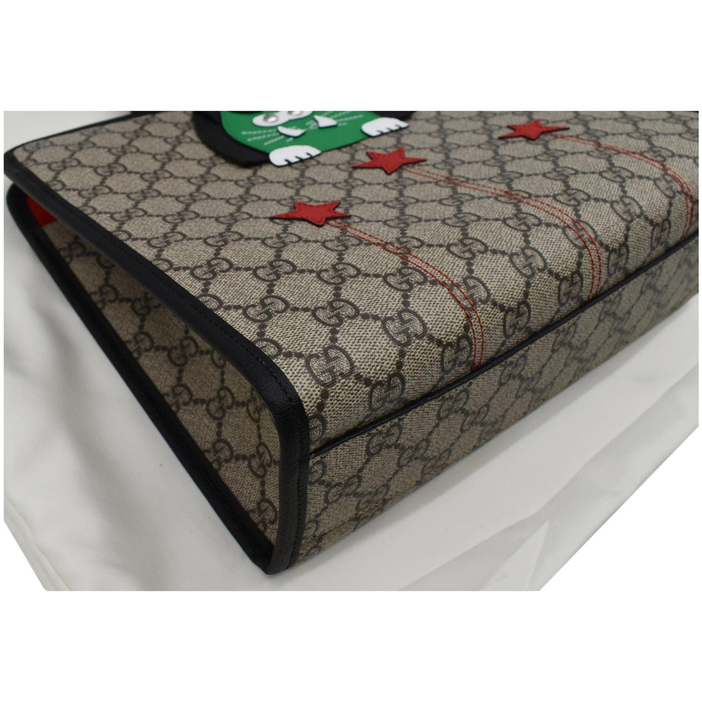 GUCCI Children�s Cat Printed GG Canvas Tote Bag Beige 645290