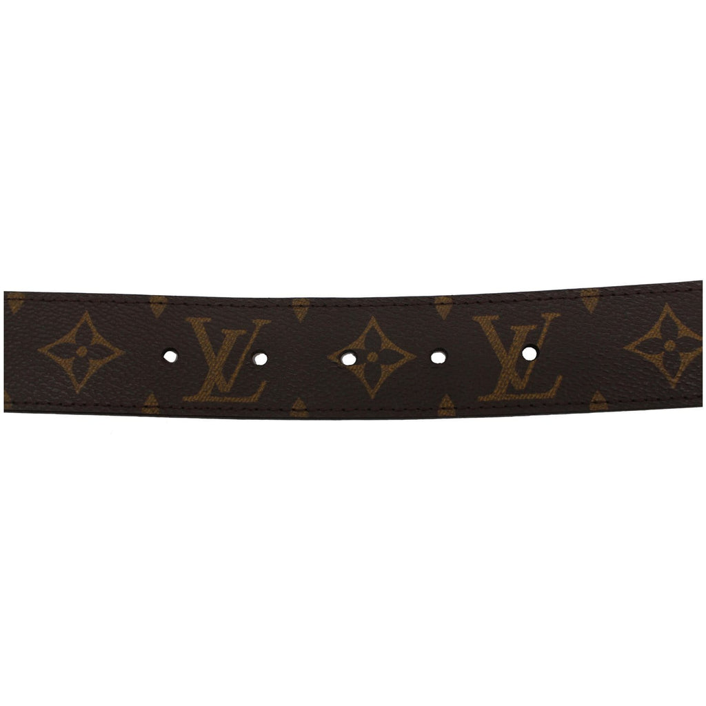 LOUIS VUITTON LV Cut Monogram Canvas Belt Brown Size 80.32