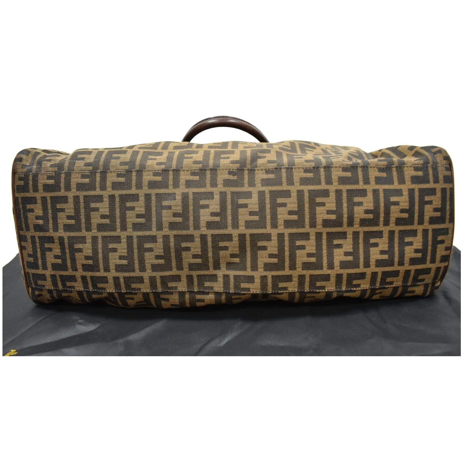 FENDI De Jour Large Zucca Tobacco Canvas Large Tote Bag Brown 8BN158