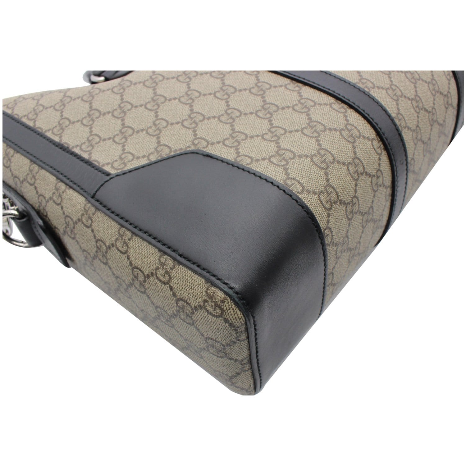 GUCCI Eden GG Supreme Canvas Briefcase Bag Beige 406384