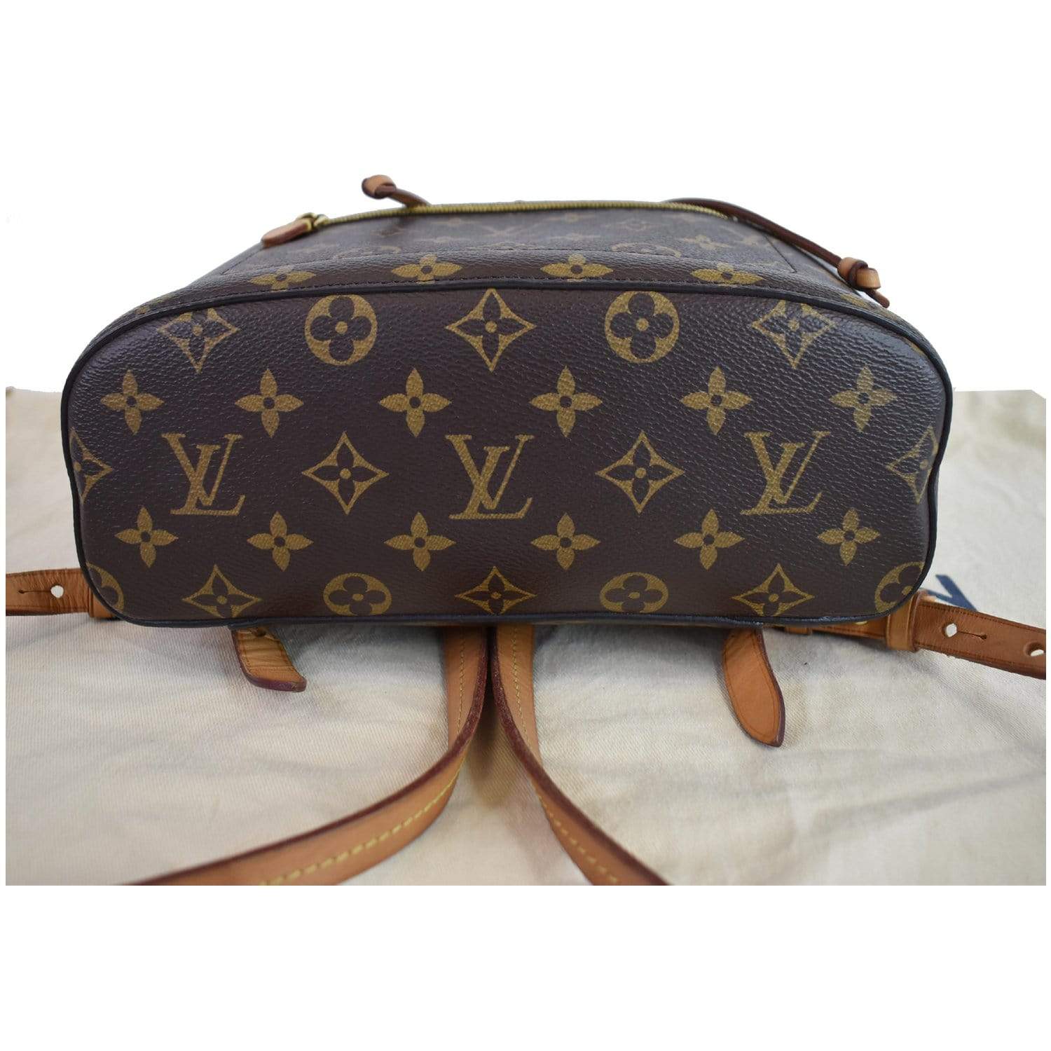LOUIS VUITTON Montsouris NM Monogram Canvas Backpack Bag Brown