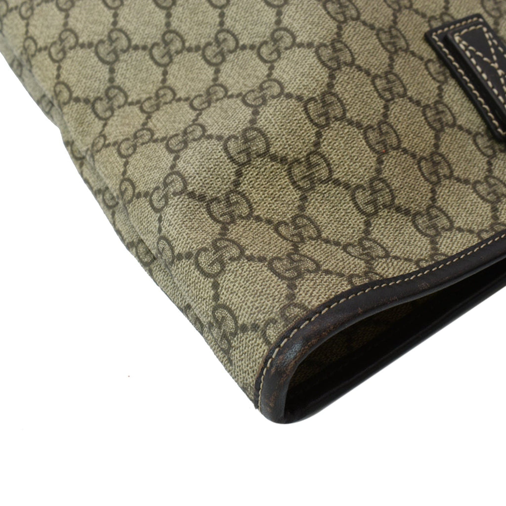 GUCCI GG Supreme Canvas Tote Bag Beige 211137