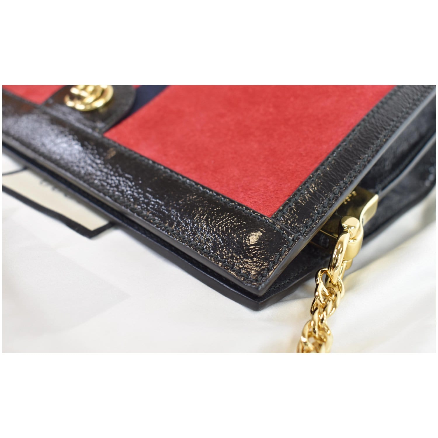 GUCCI Ophidia GG Small Web Suede Leather Shoulder Bag Red 503877 - 20% OFF