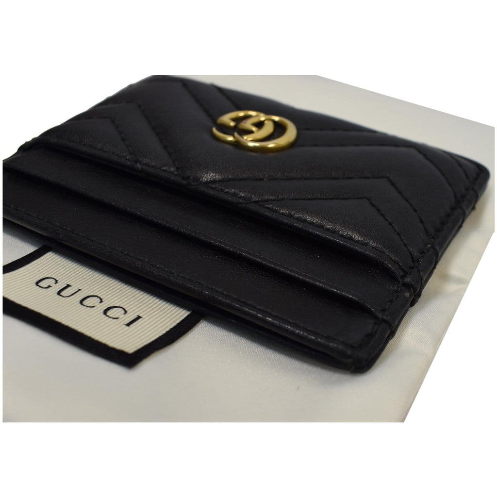 GUCCI GG Marmont Leather  Case Black 443127