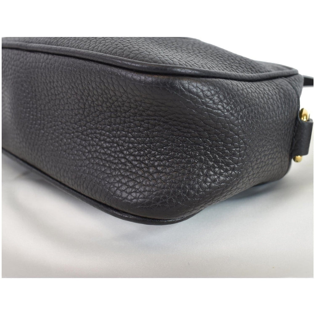 GUCCI  Soho Disco Small Leather Crossbody Bag Black 347994