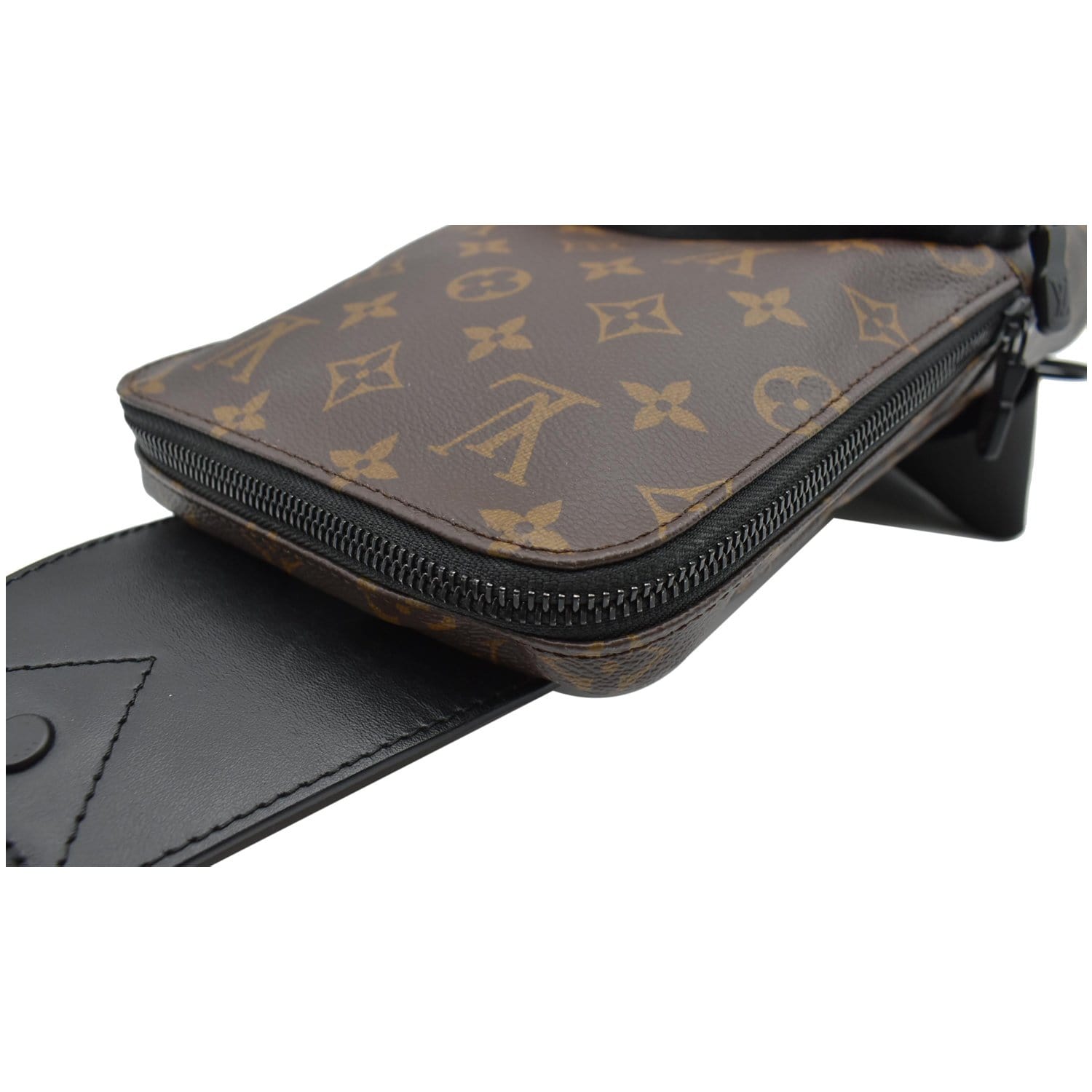 LOUIS VUITTON Avenue Sling Damier Ebene Backpack Bag Brown