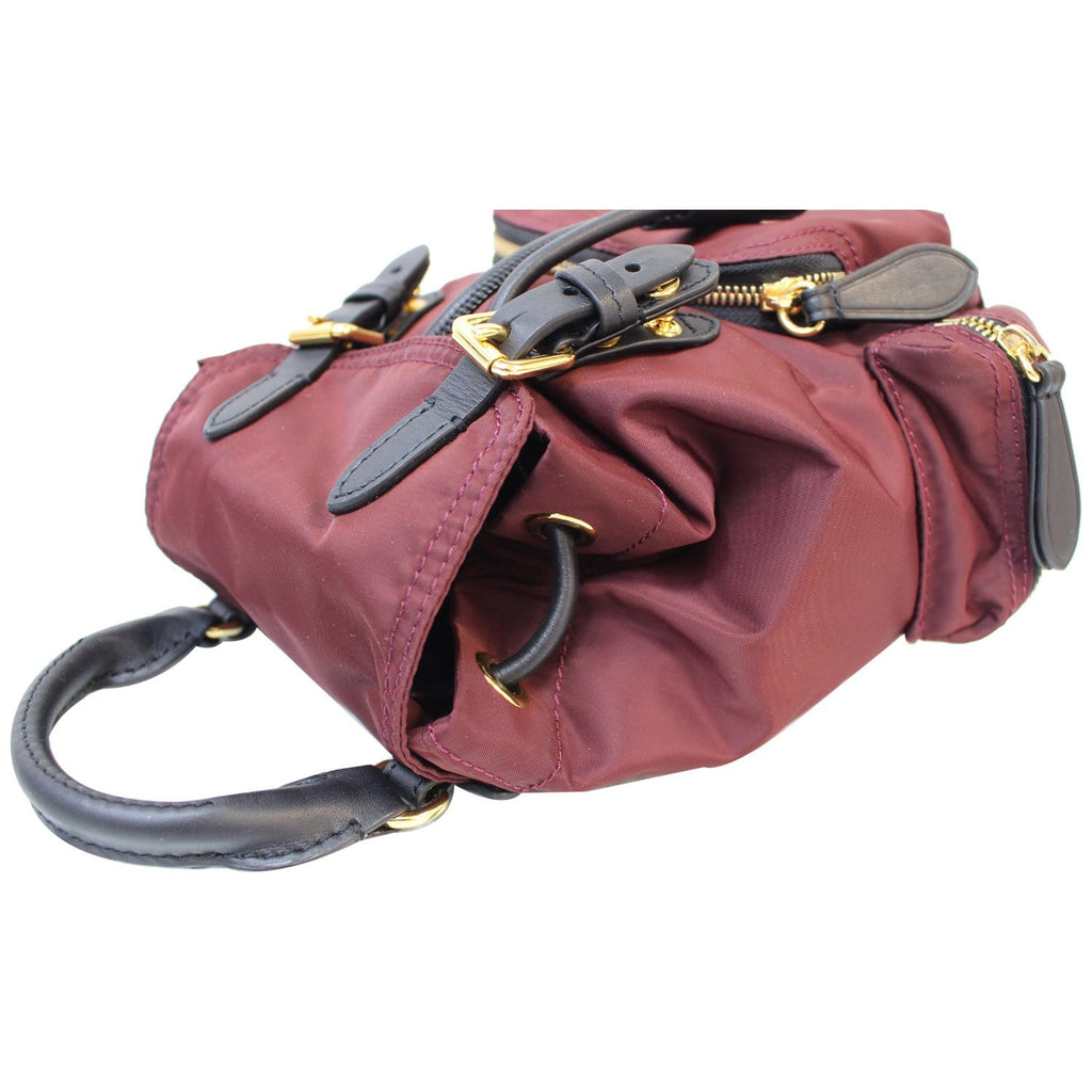 BURBERRY The Small Rucksack Nylon Backpack Red