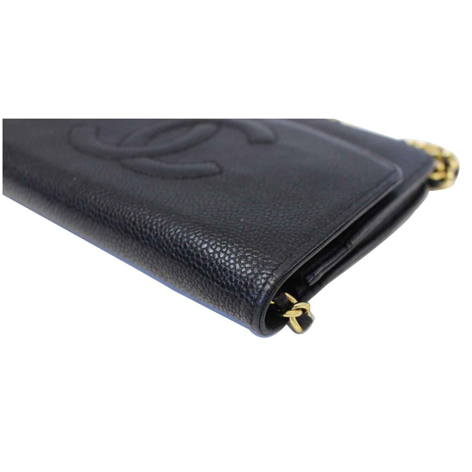 CHANEL Timeless WOC Caviar Leather Clutch Crossbody Bag Black
