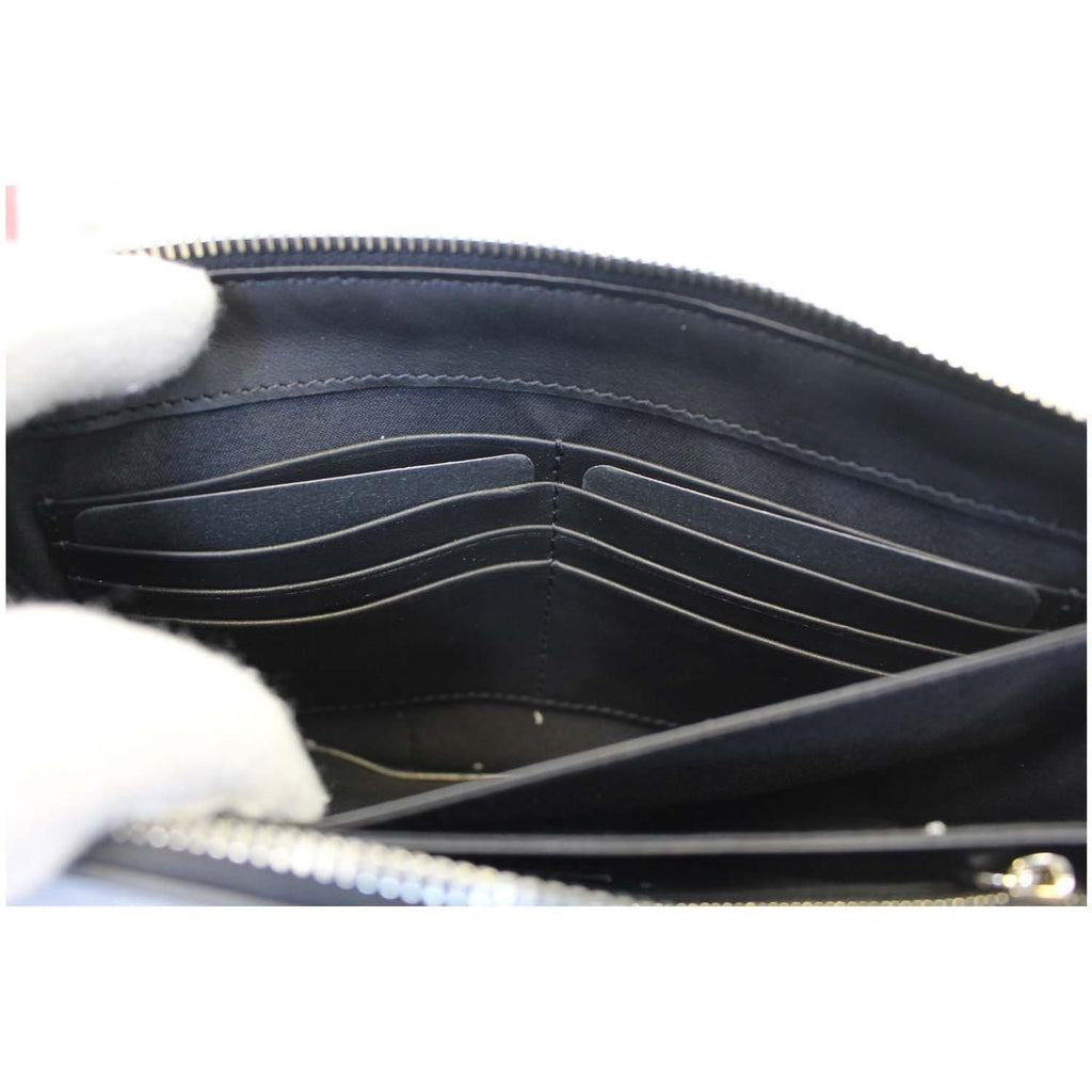 FENDI Metal Bag Bugs Slim Clutch Black - Last Call