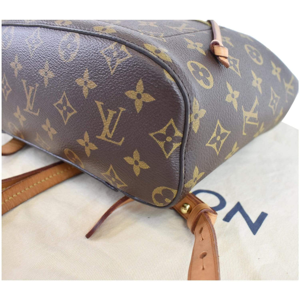 LOUIS VUITTON Montsouris NM Monogram Canvas Backpack Bag Brown