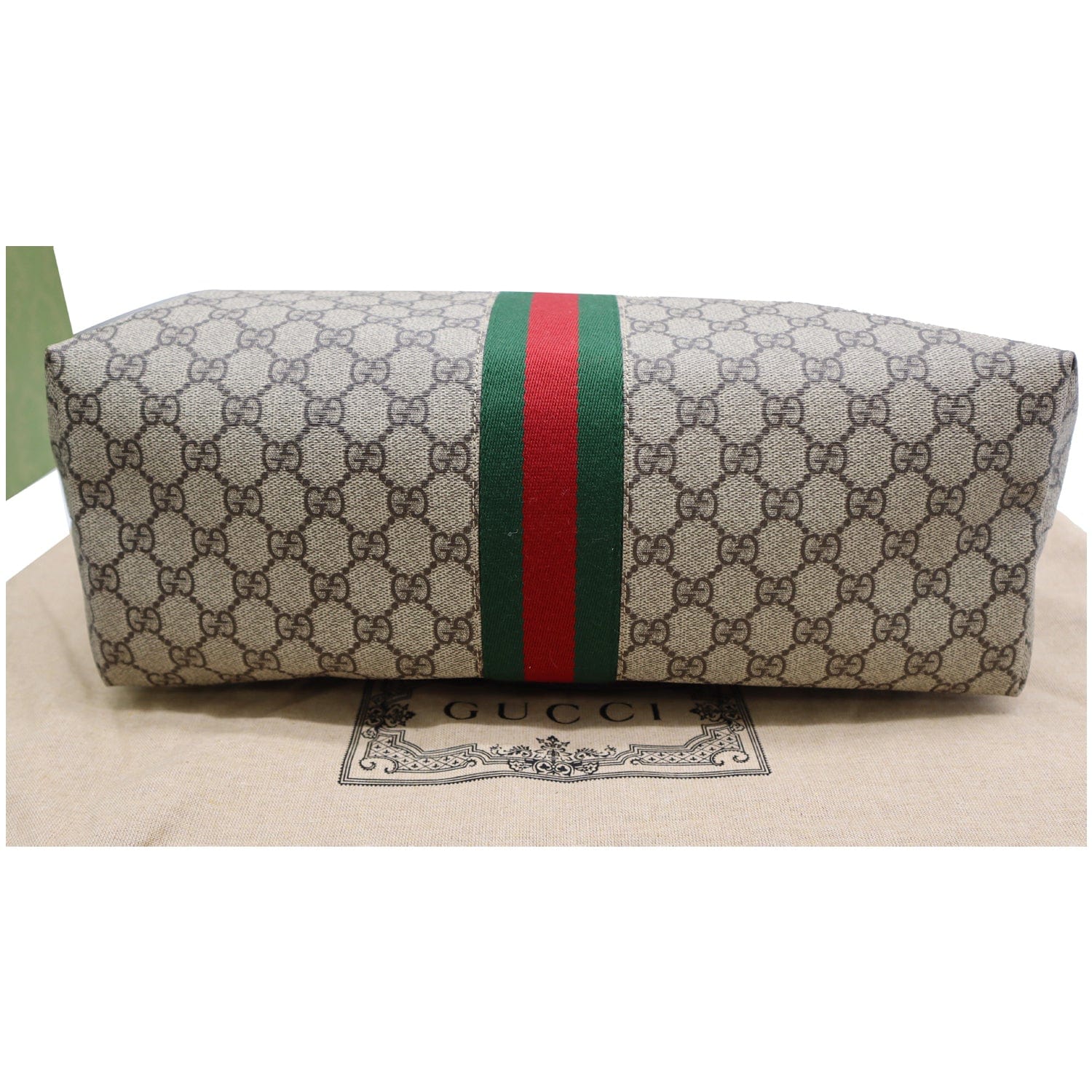GUCCI Ophidia Medium GG Supreme Canvas Tote Bag Beige
