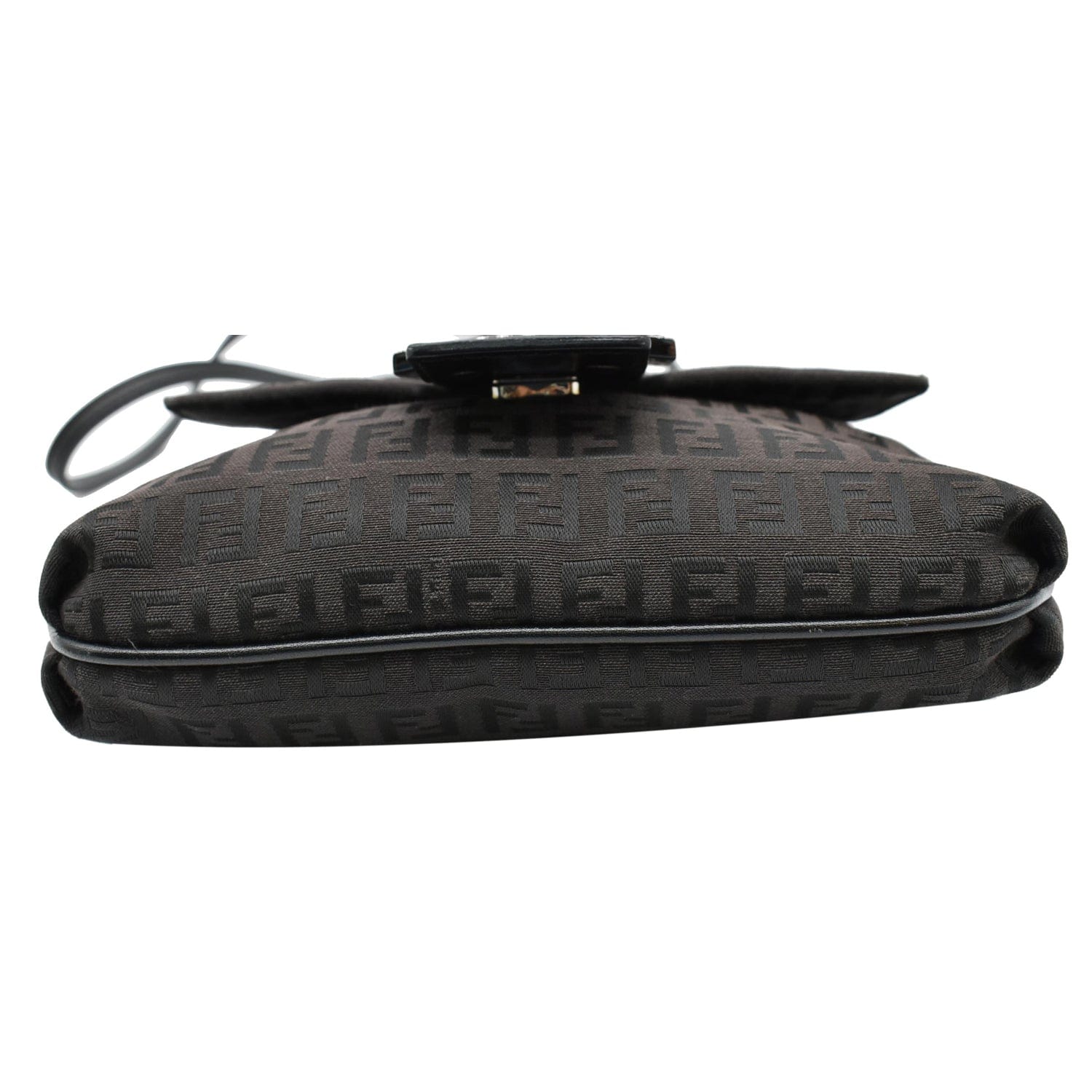 FENDI Vintage Zucca FF Canvas Crossbody Bag Brown