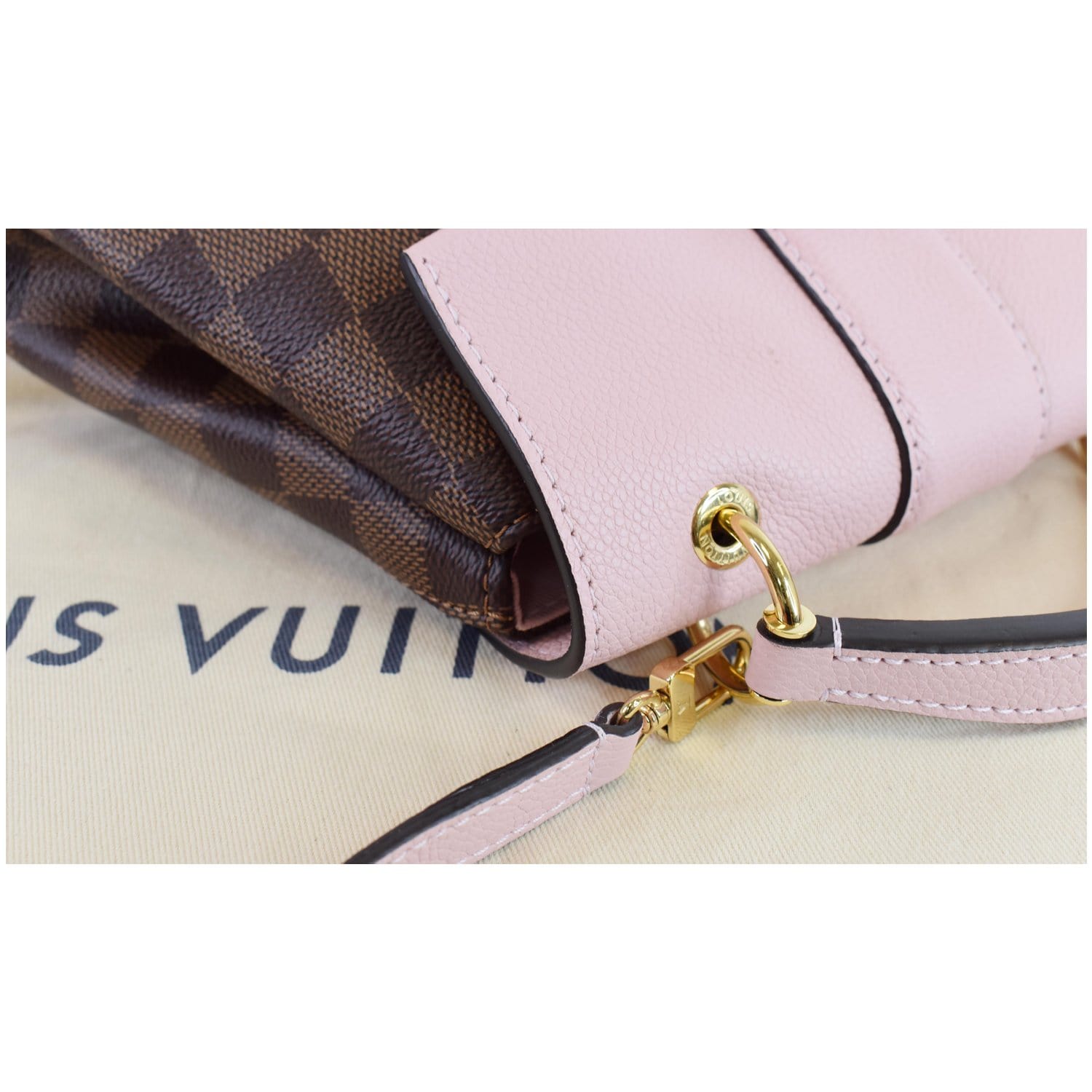 LOUIS VUITTON Clapton Damier Ebene Backpack Bag Magnolia