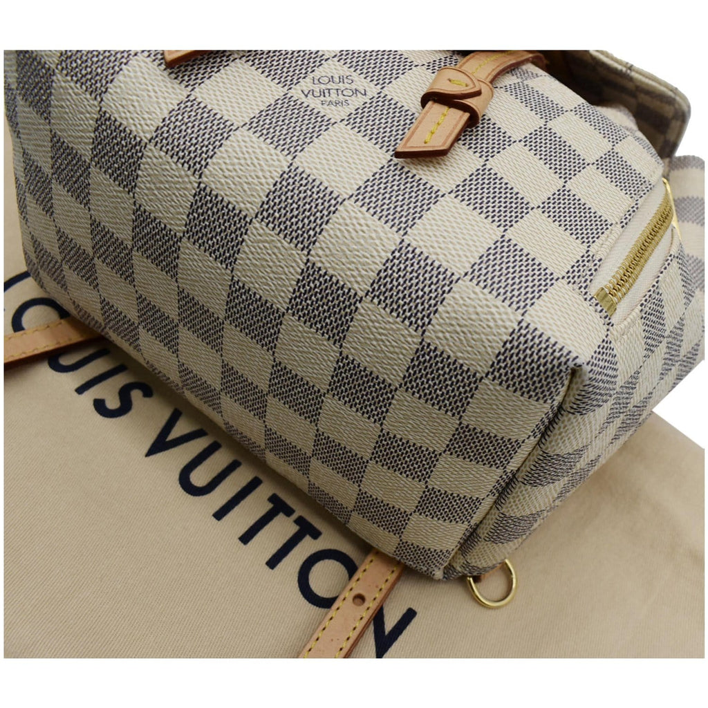 LOUIS VUITTON Sperone BB Damier Azur Backpack Bag White
