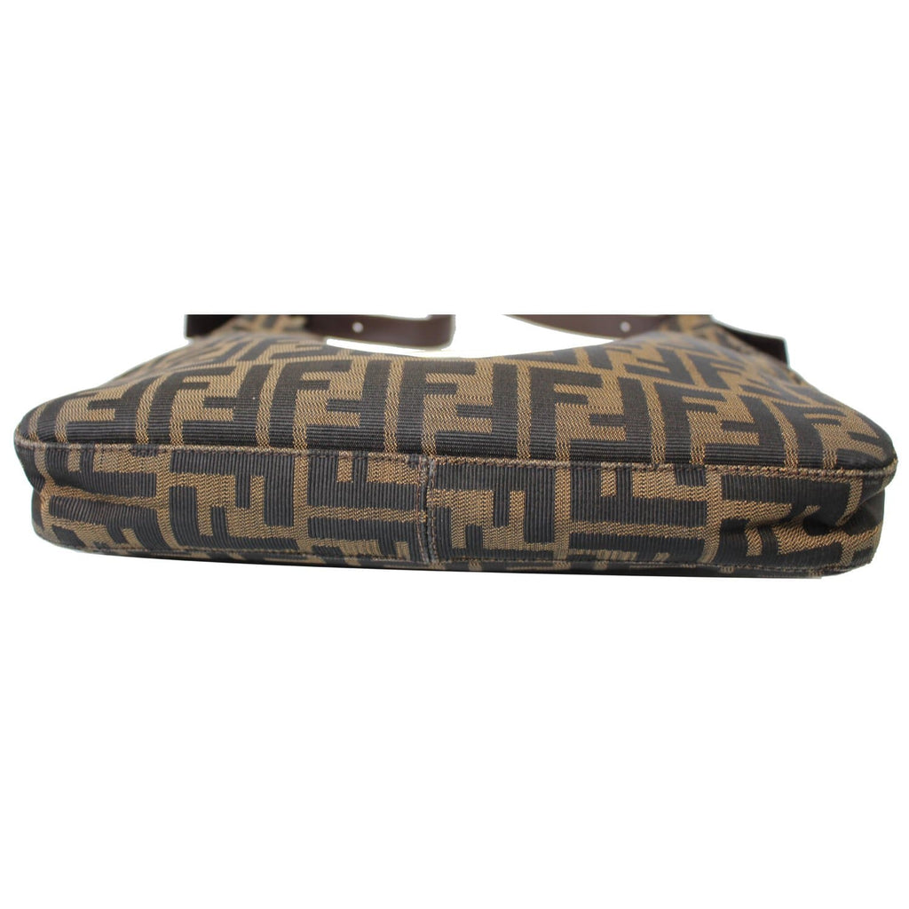 FENDI Hobo Zucca Mamma Baguette Shoulder Bag Brown