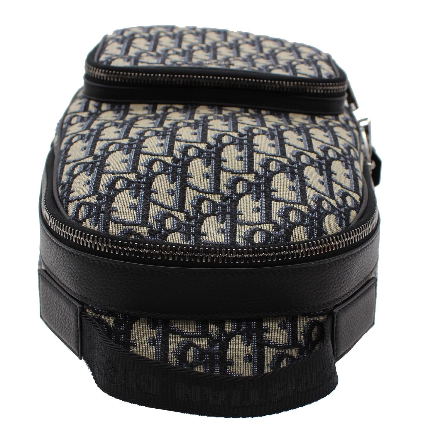 CHRISTIAN DIOR Minin Rider Oblique Jacquard Backpack Beige