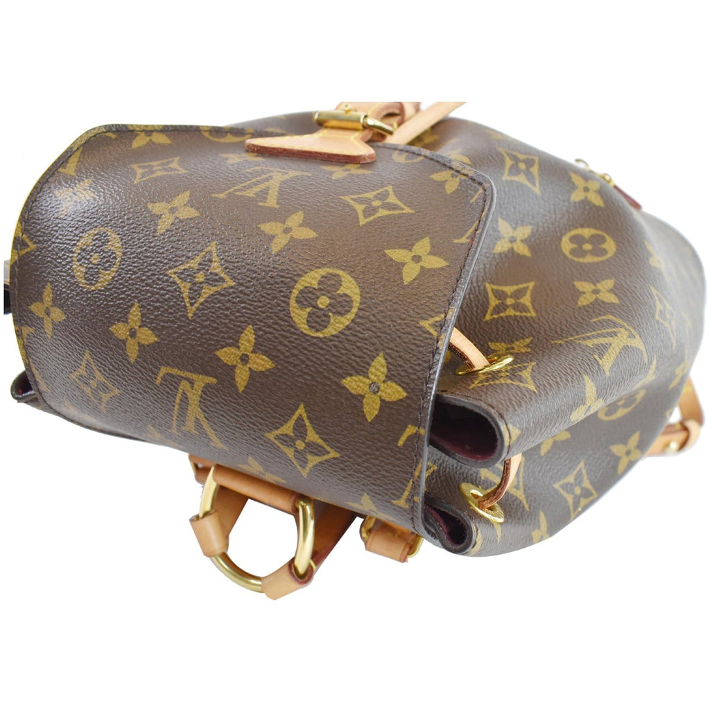 LOUIS VUITTON Montsouris NM Monogram Canvas Backpack Bag Brown