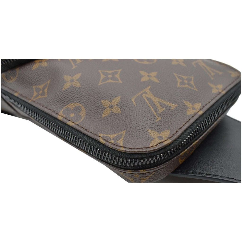 LOUIS VUITTON Avenue Sling Damier Ebene Backpack Bag Brown