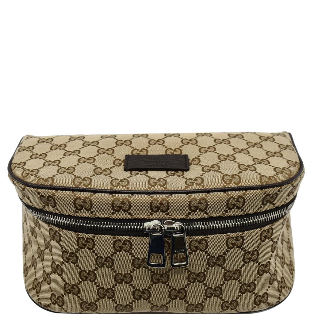 GUCCI Waist Pouch GG Canvas Belt Bag Beige 630915 - 25% OFF