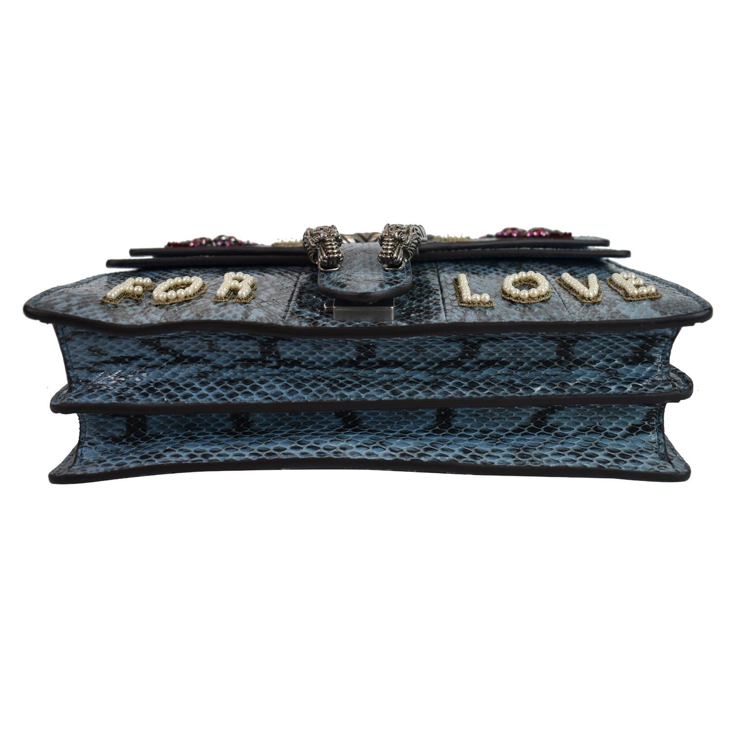 GUCCI Dionysus Small Blind For Love Python Shoulder Bag Marine Blue 481606 - 15% OFF