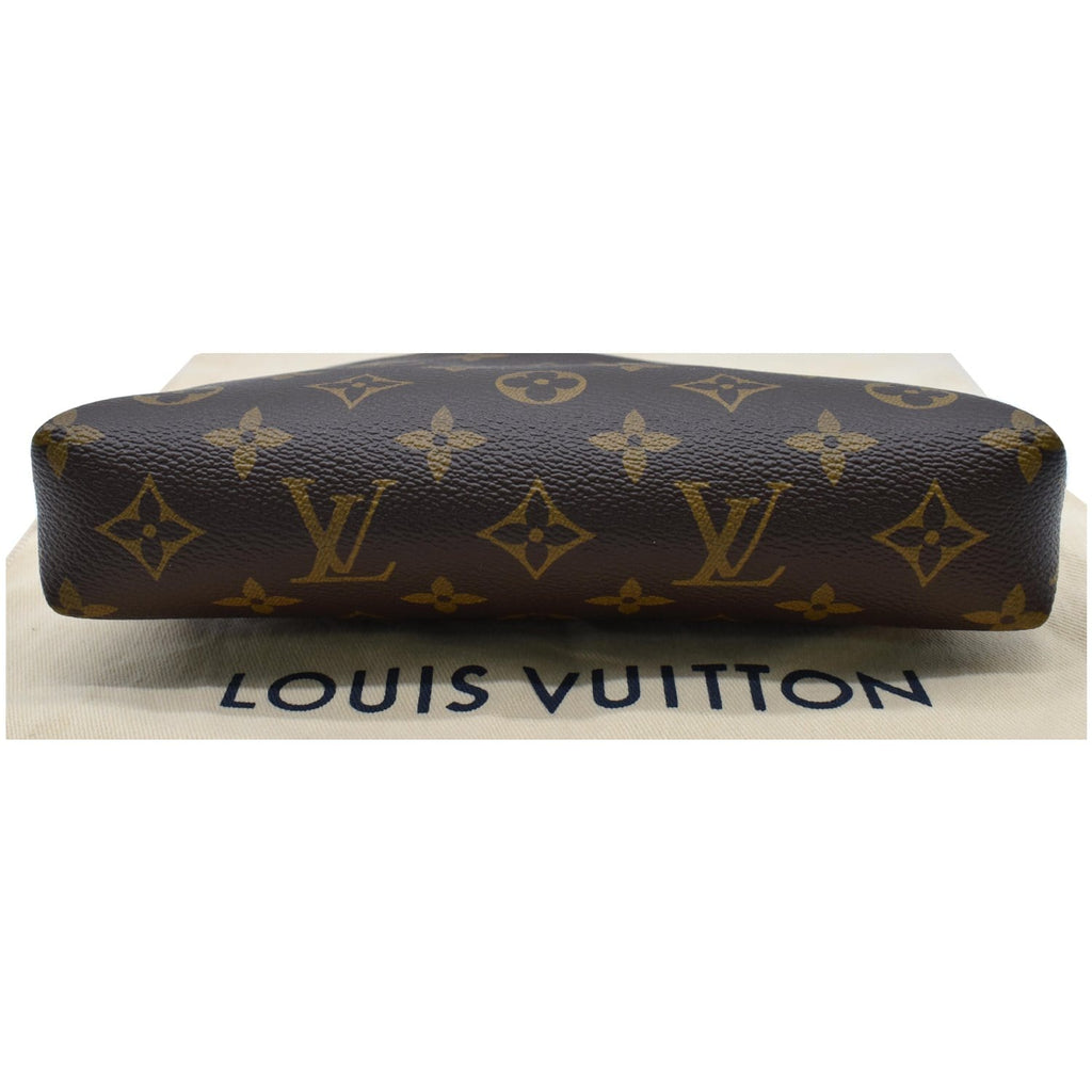 LOUIS VUITTON Pallas Monogram Canvas Clutch Crossbody Bag Cherry