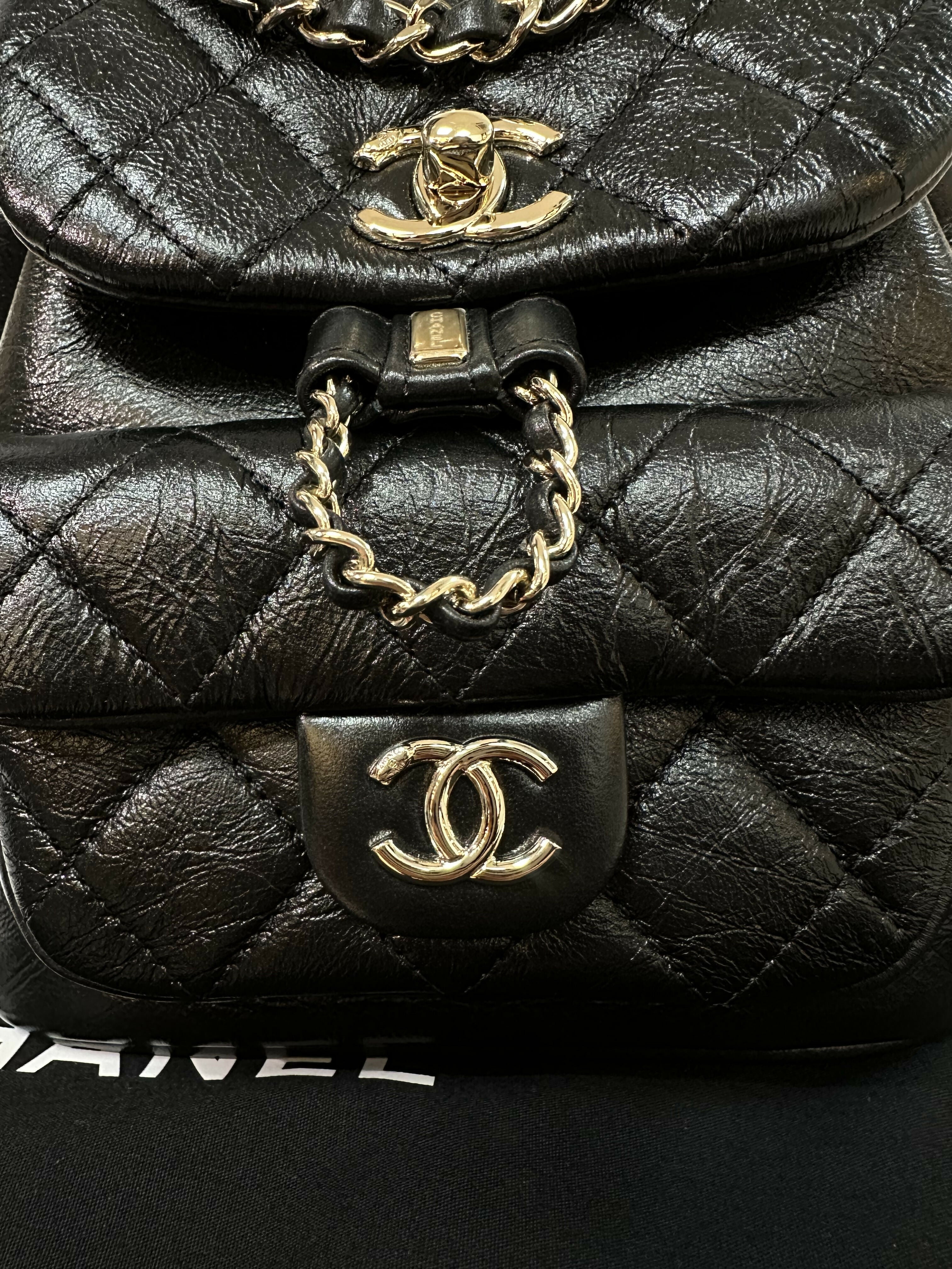 Chanel 22c Shiny Calfskin Backpack