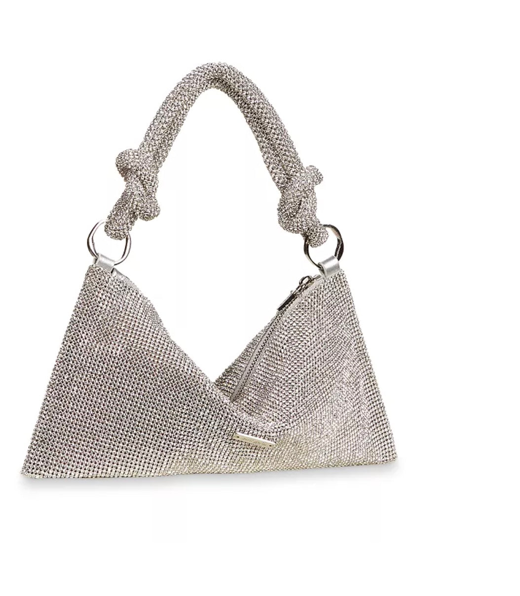 CULT GAIA HERA RHINESTONE KNOTTED EMBELLISHED HANDBAG
