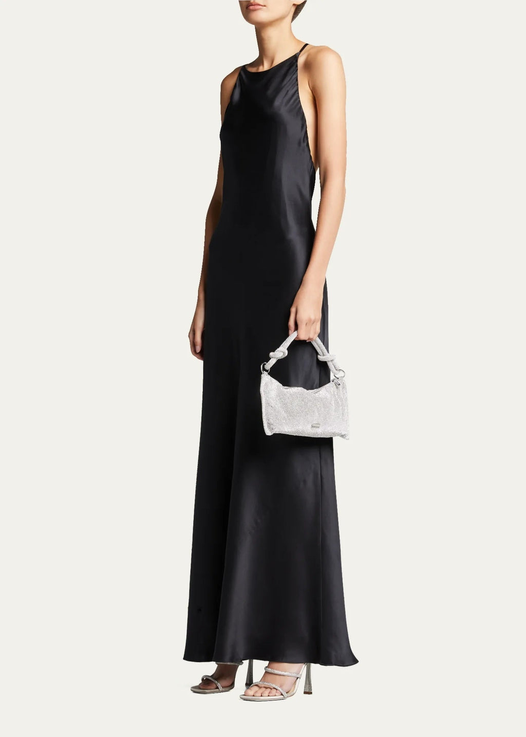 CULT GAIA HERA RHINESTONE KNOTTED EMBELLISHED HANDBAG