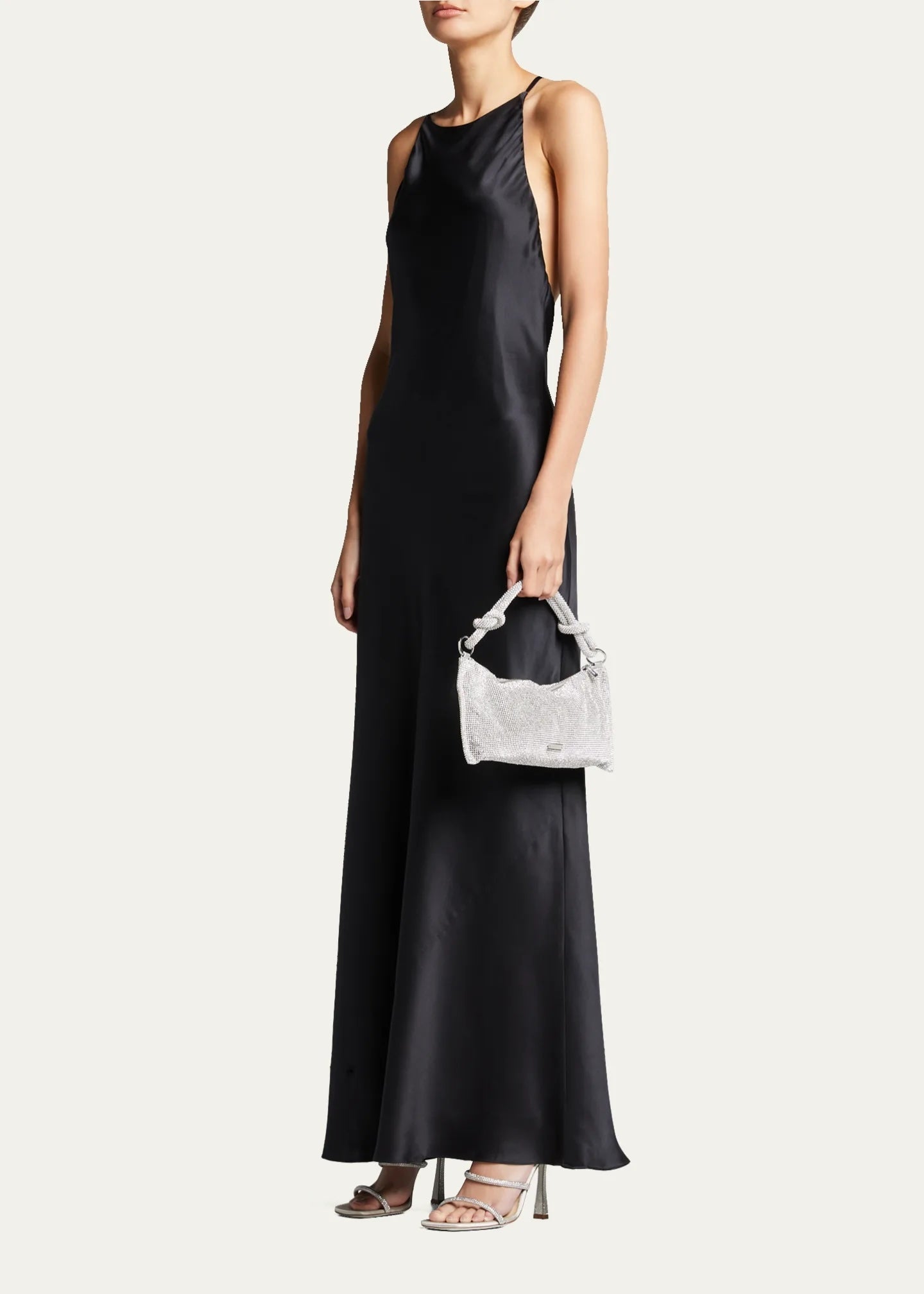 CULT GAIA HERA RHINESTONE KNOTTED EMBELLISHED HANDBAG