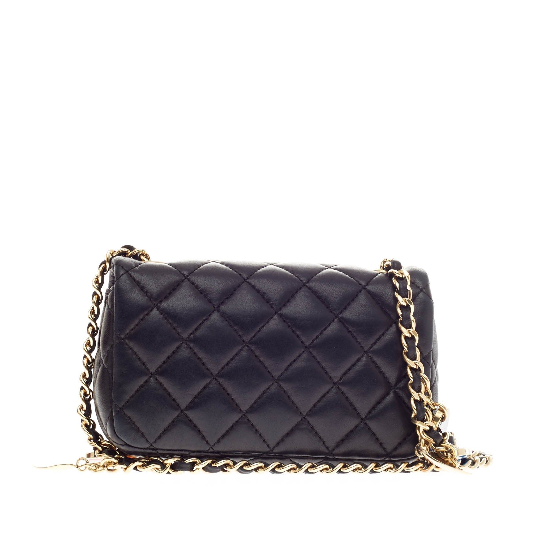 Valentine Hearts Flap Bag Quilted Lambskin Extra Mini