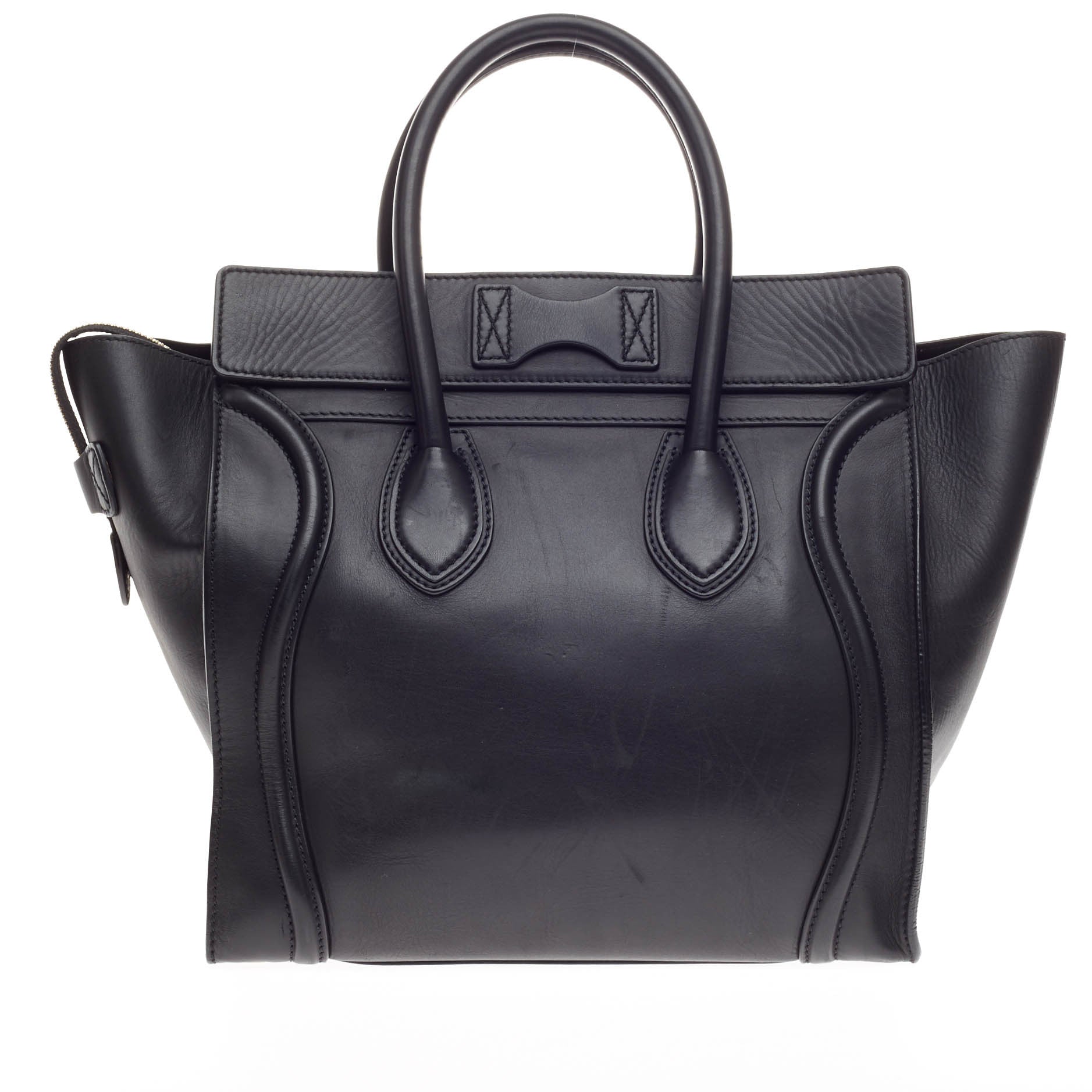 Luggage Handbag Smooth Leather Mini