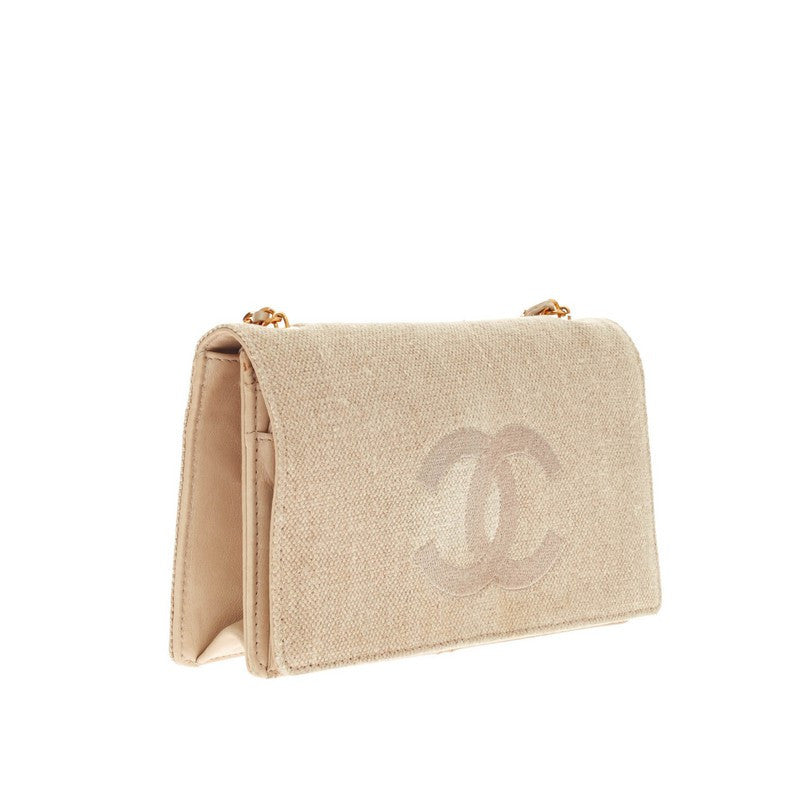Timeless CC Flap Bag Quilted Linen Mini