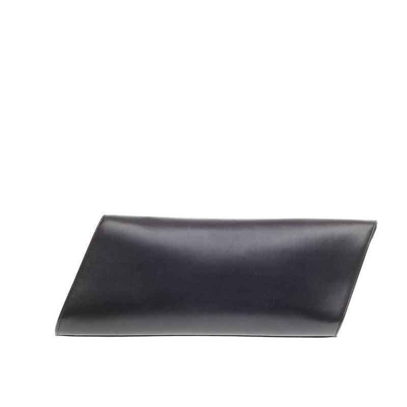 Diagonale Clutch Leather