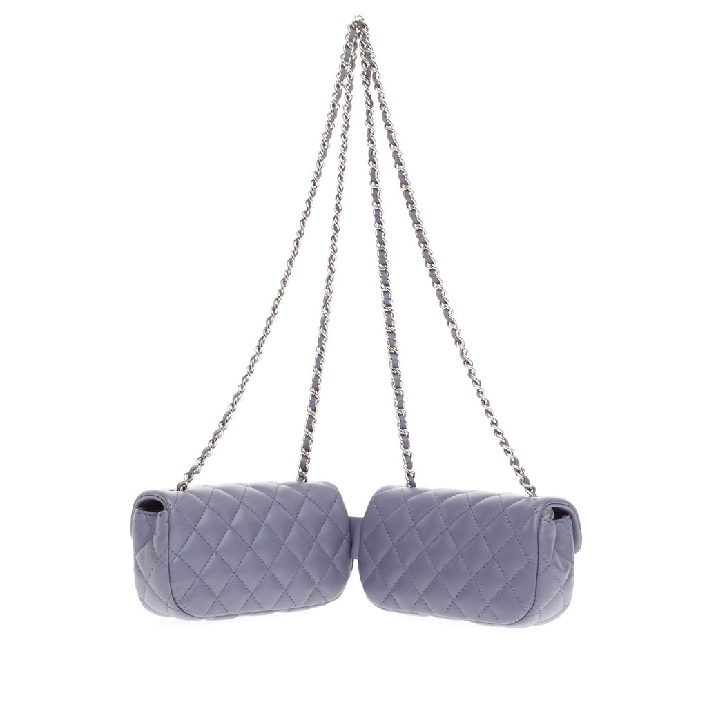 Twin Classic Flap Bag Quilted Lambskin Mini
