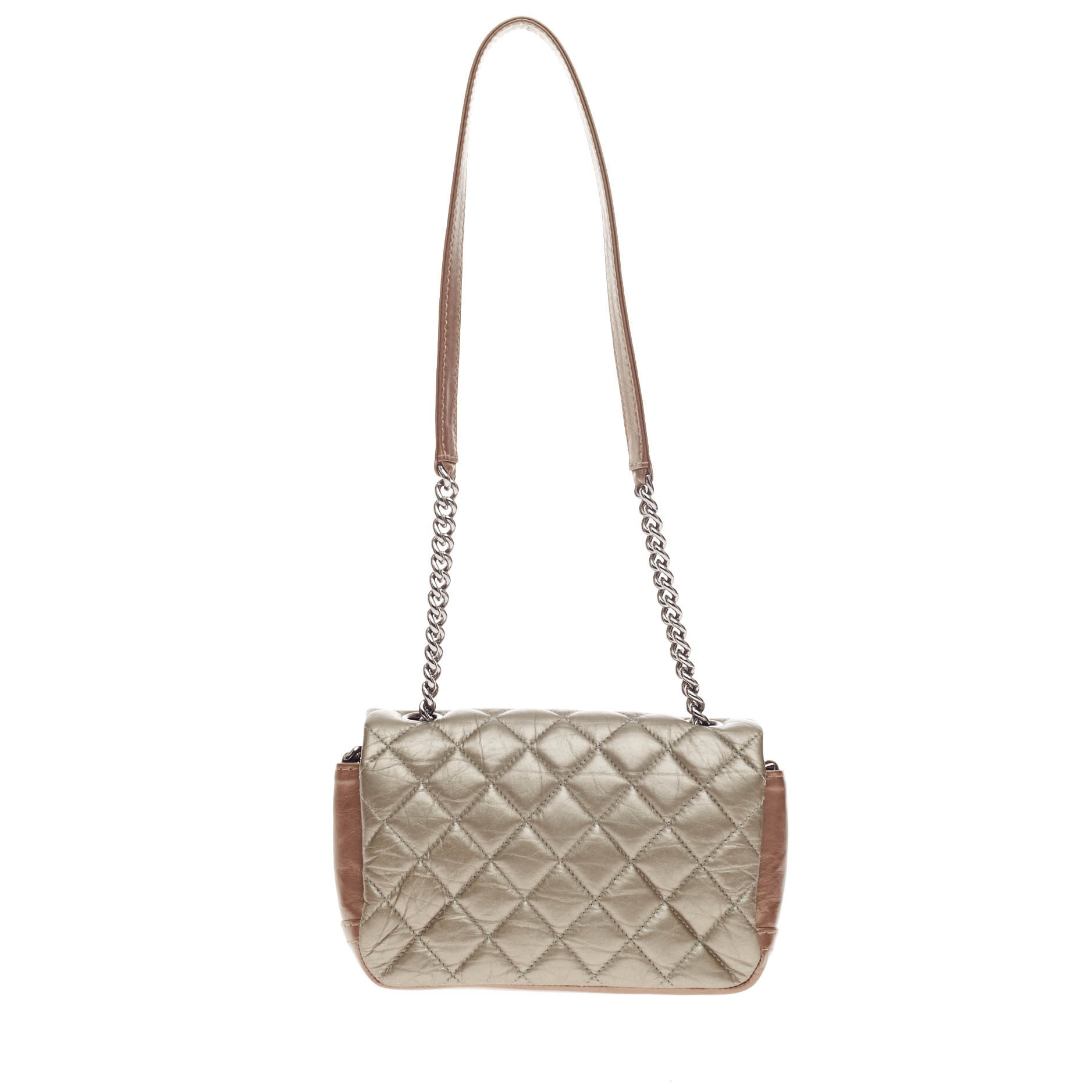 Lady Pearly Flap Bag Quilted Calfskin Mini