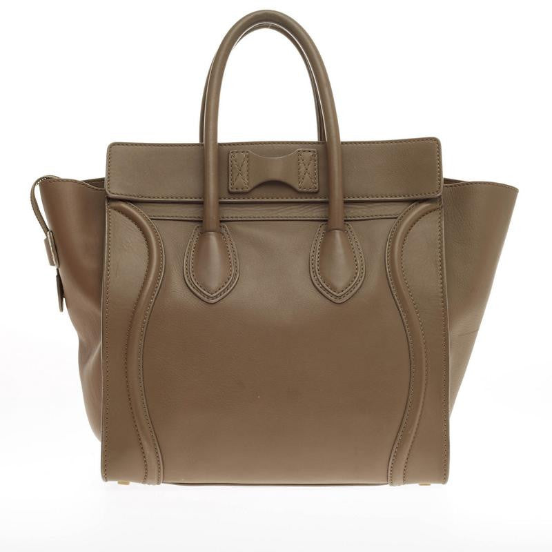 Luggage Handbag Smooth Leather Mini
