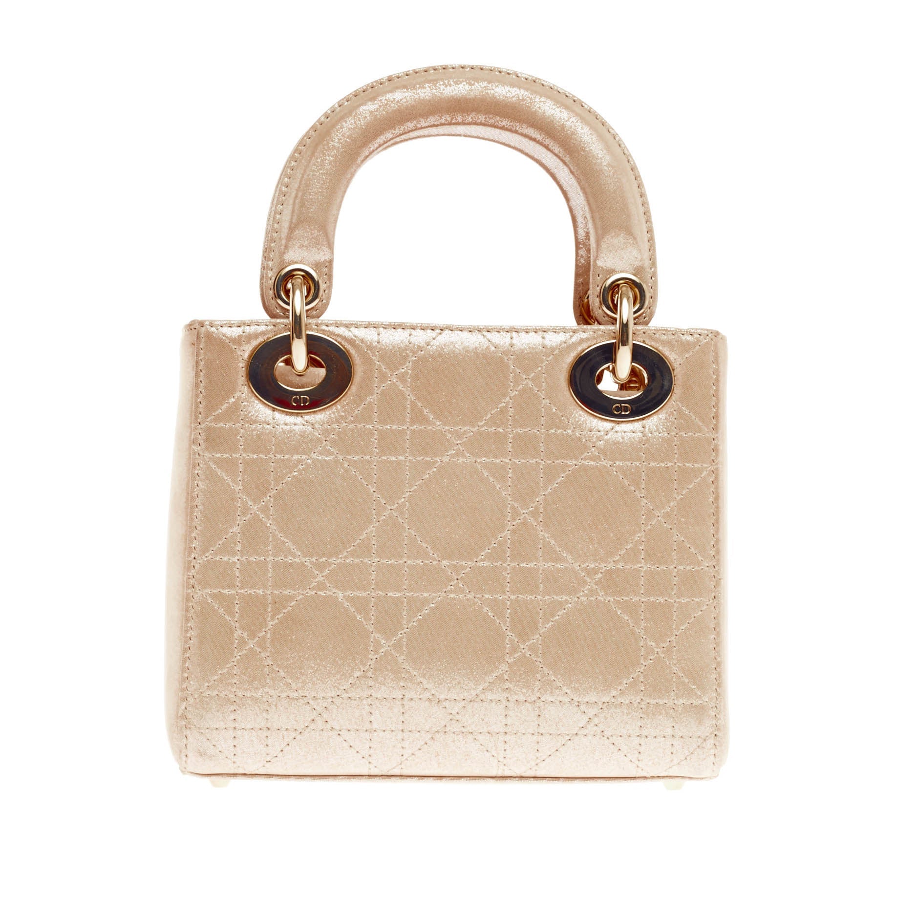 Lady Dior Handbag Stitched Cannage Leather Mini