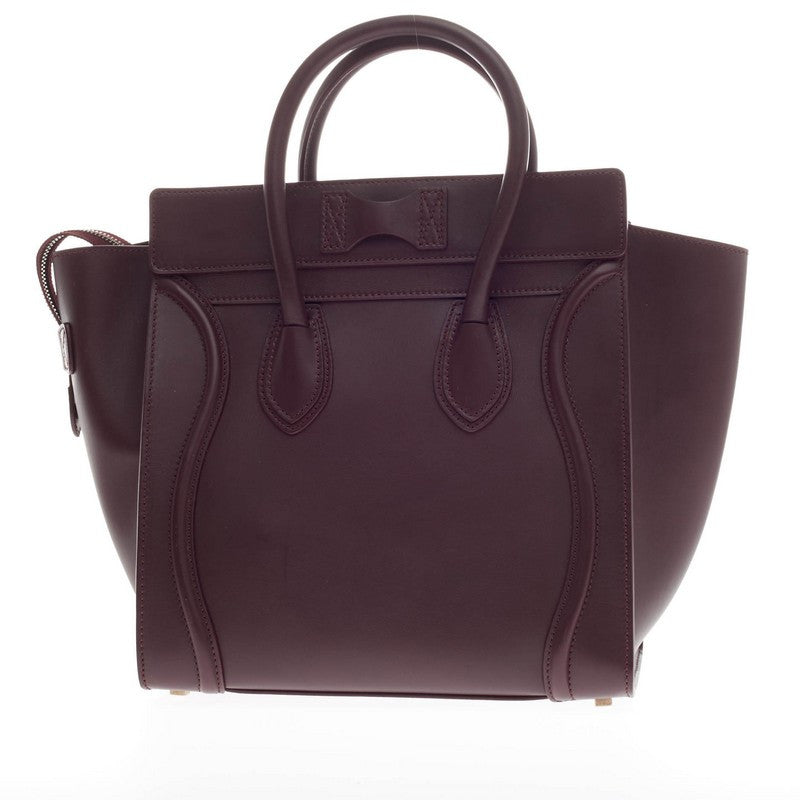 Luggage Handbag Smooth Leather Mini