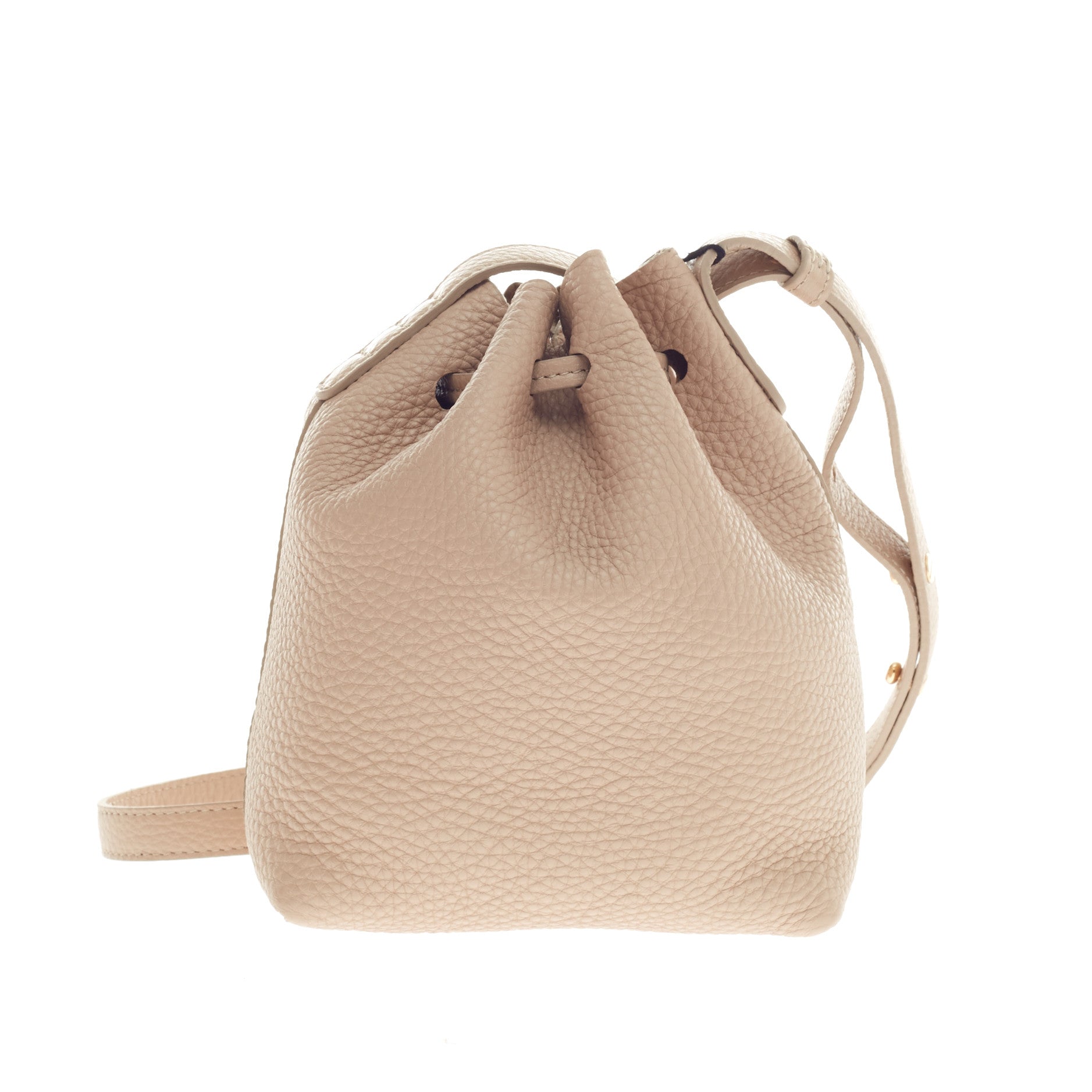 Bucket Bag Tumbled Leather Mini