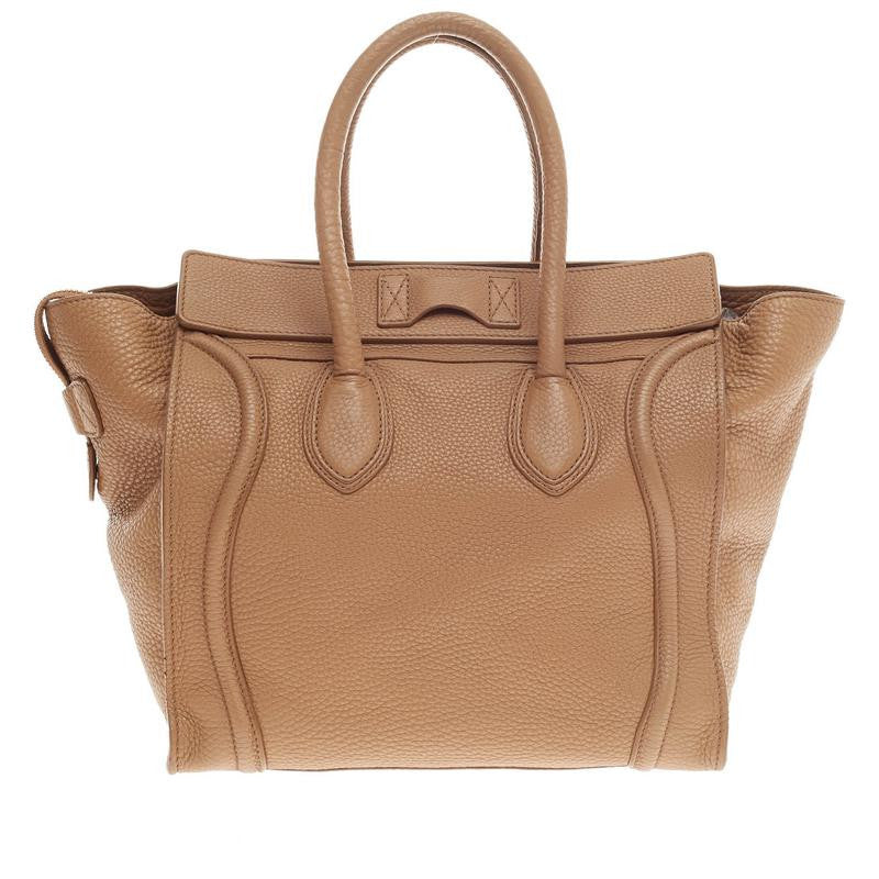 Luggage Handbag Grainy Leather Mini