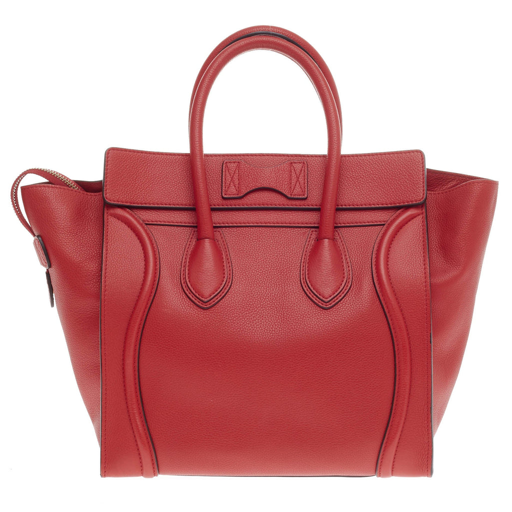 Luggage Handbag Grainy Leather Mini