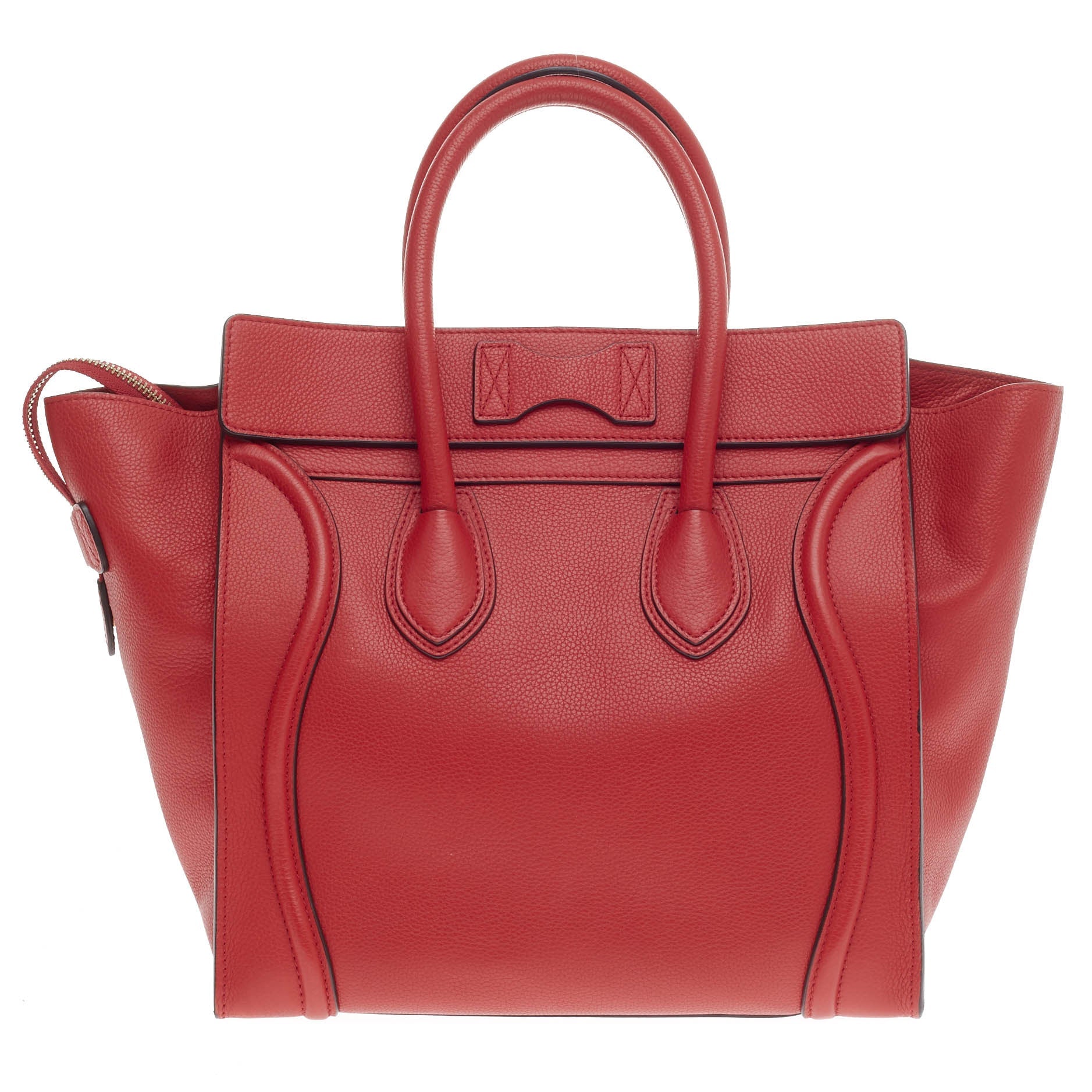 Luggage Handbag Grainy Leather Mini
