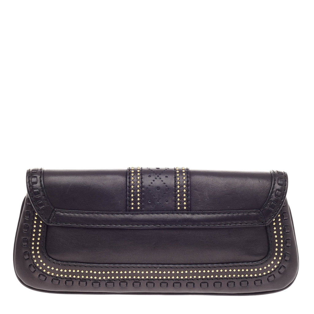 Snaffle Bit Convertible Clutch Leather