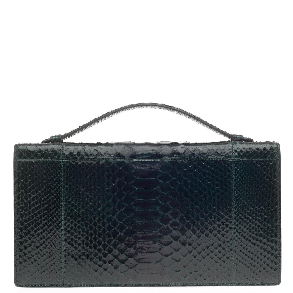 Top Handle Clutch Python