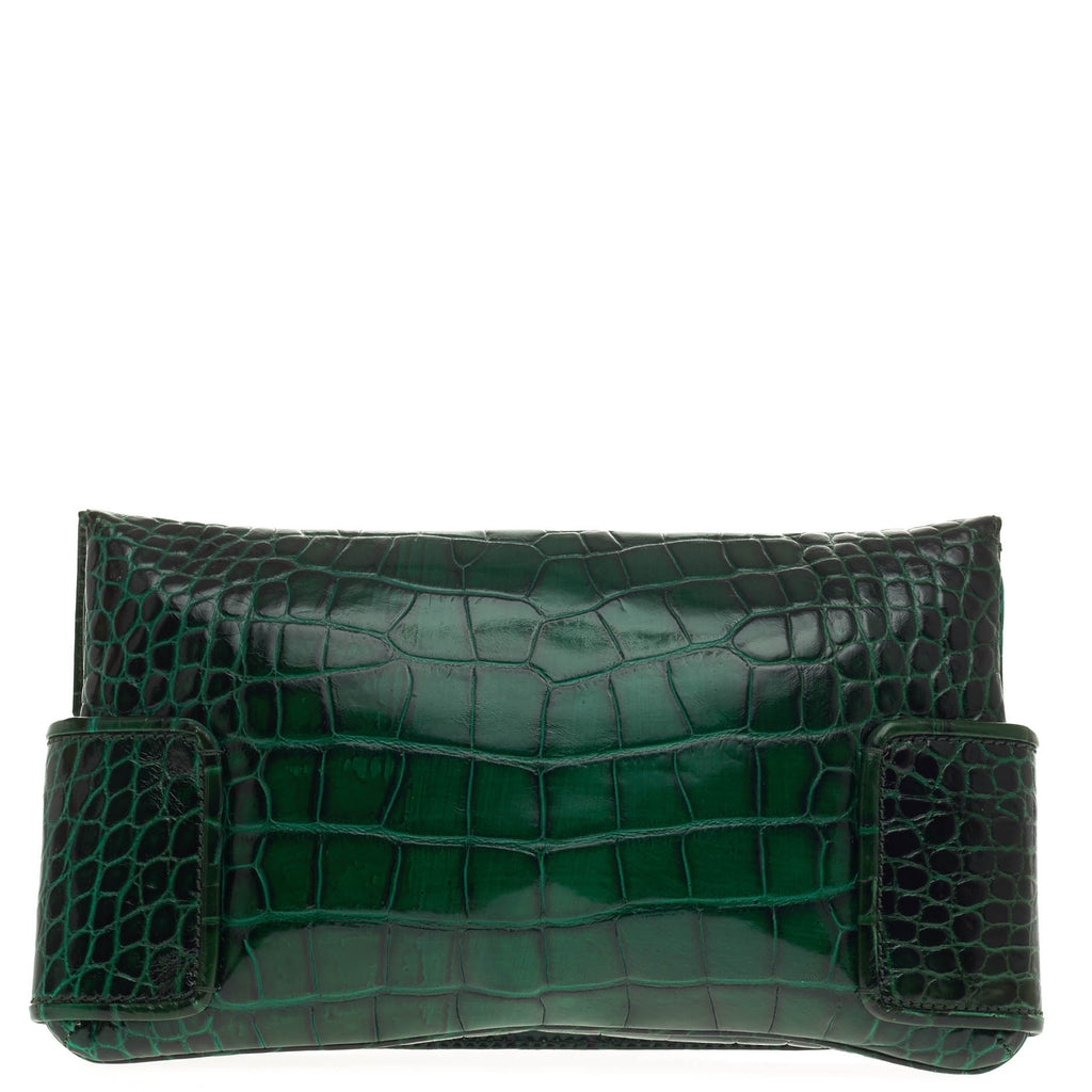 Melancholia Clutch Embossed Crocodile