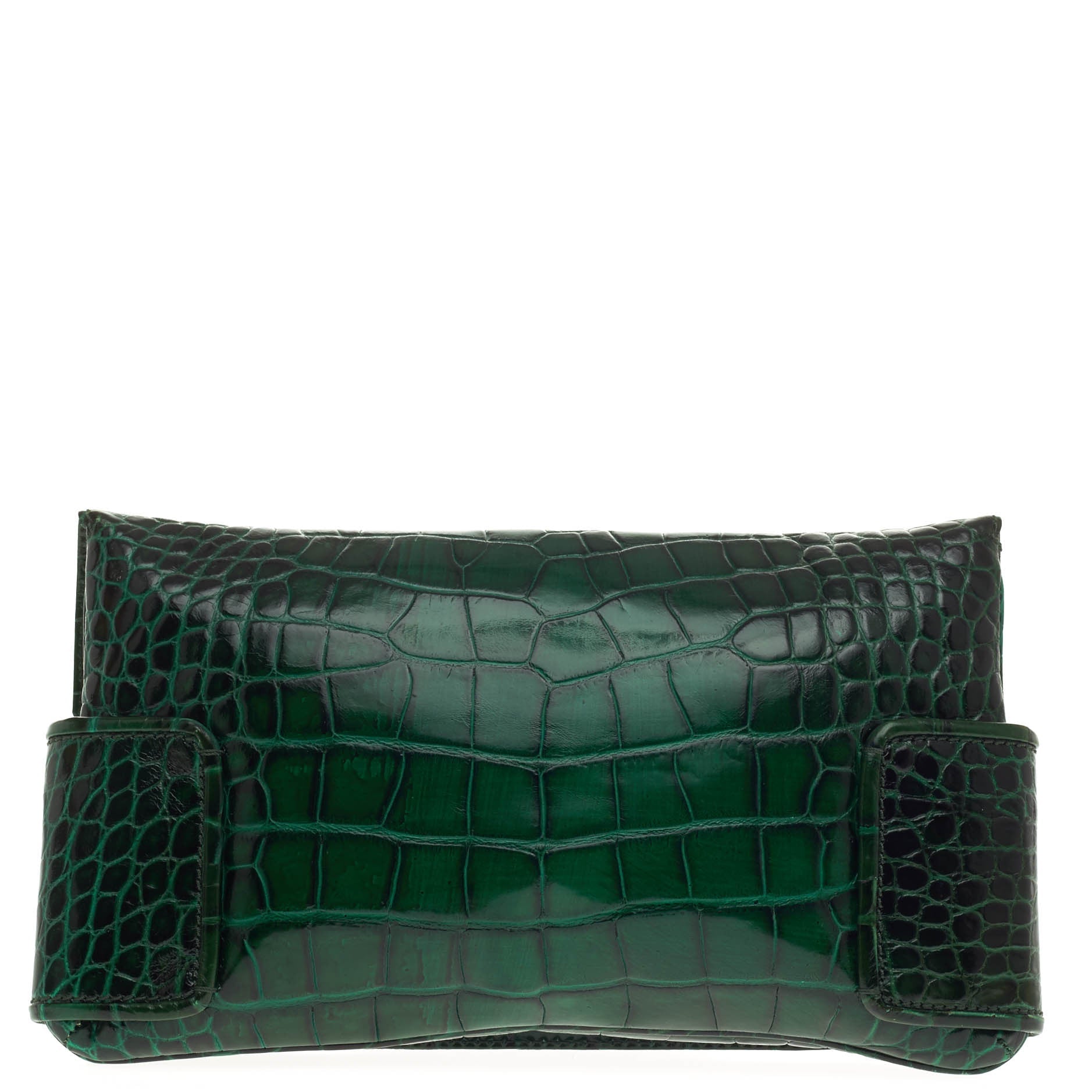 Melancholia Clutch Embossed Crocodile