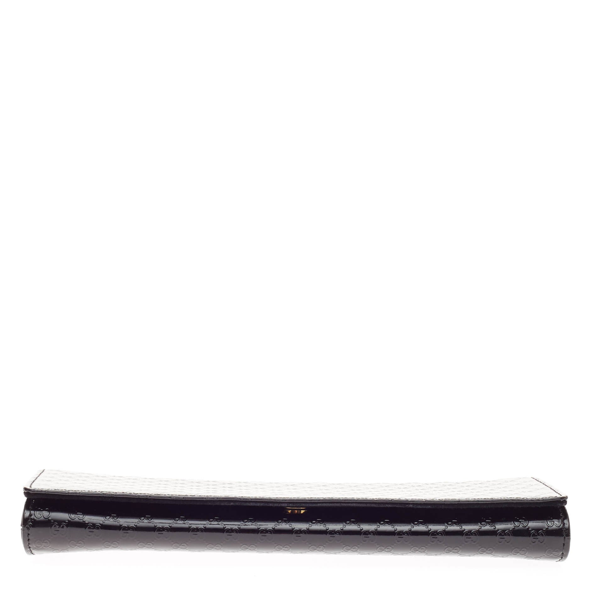 Broadway Clutch Patent Microguccissima Leather Medium