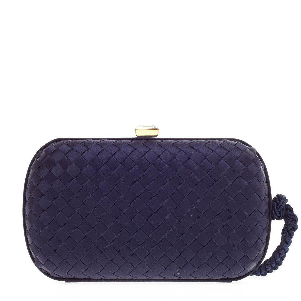 Tassel Clutch Intrecciato Satin