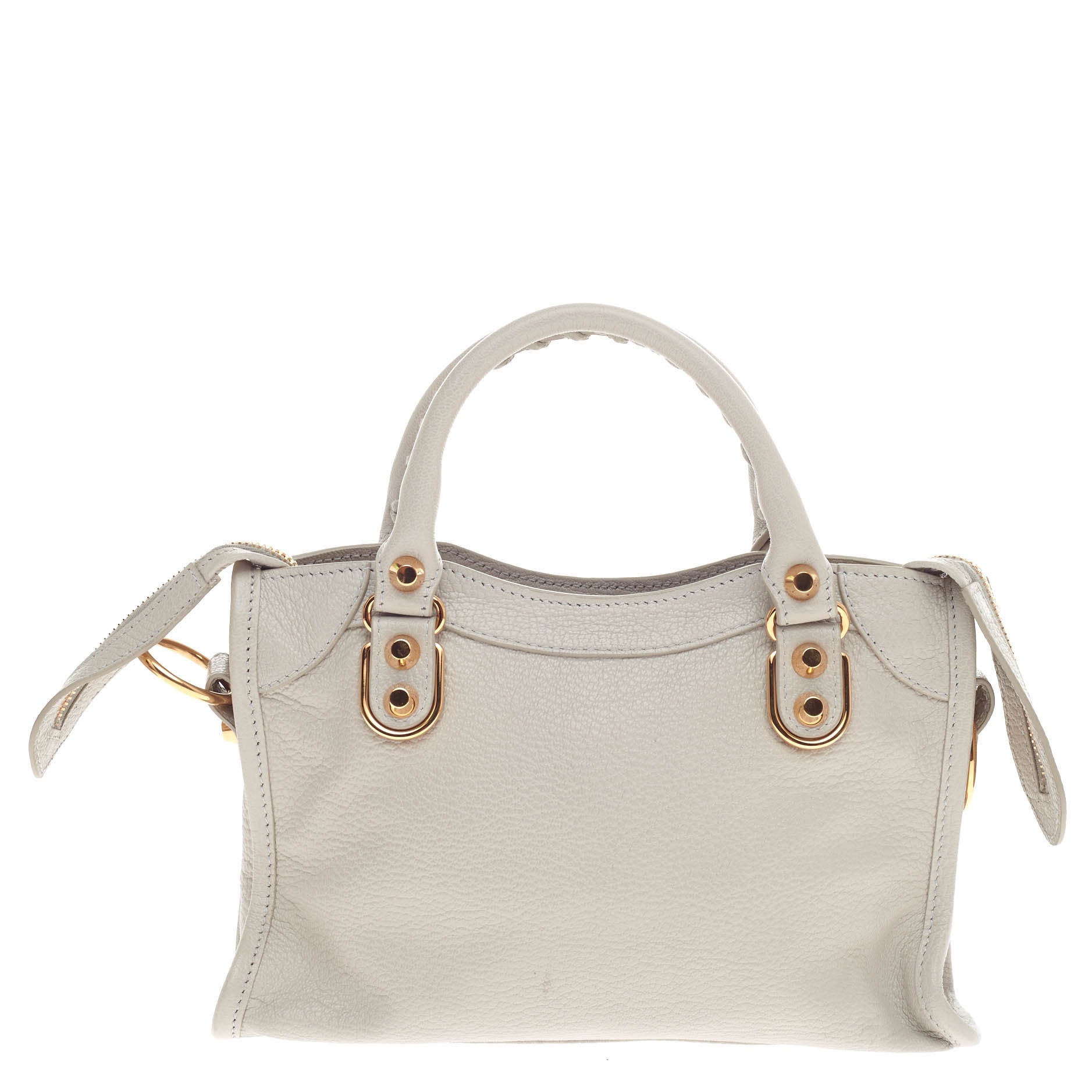 City Classic Metallic Edge Handbag Leather Mini